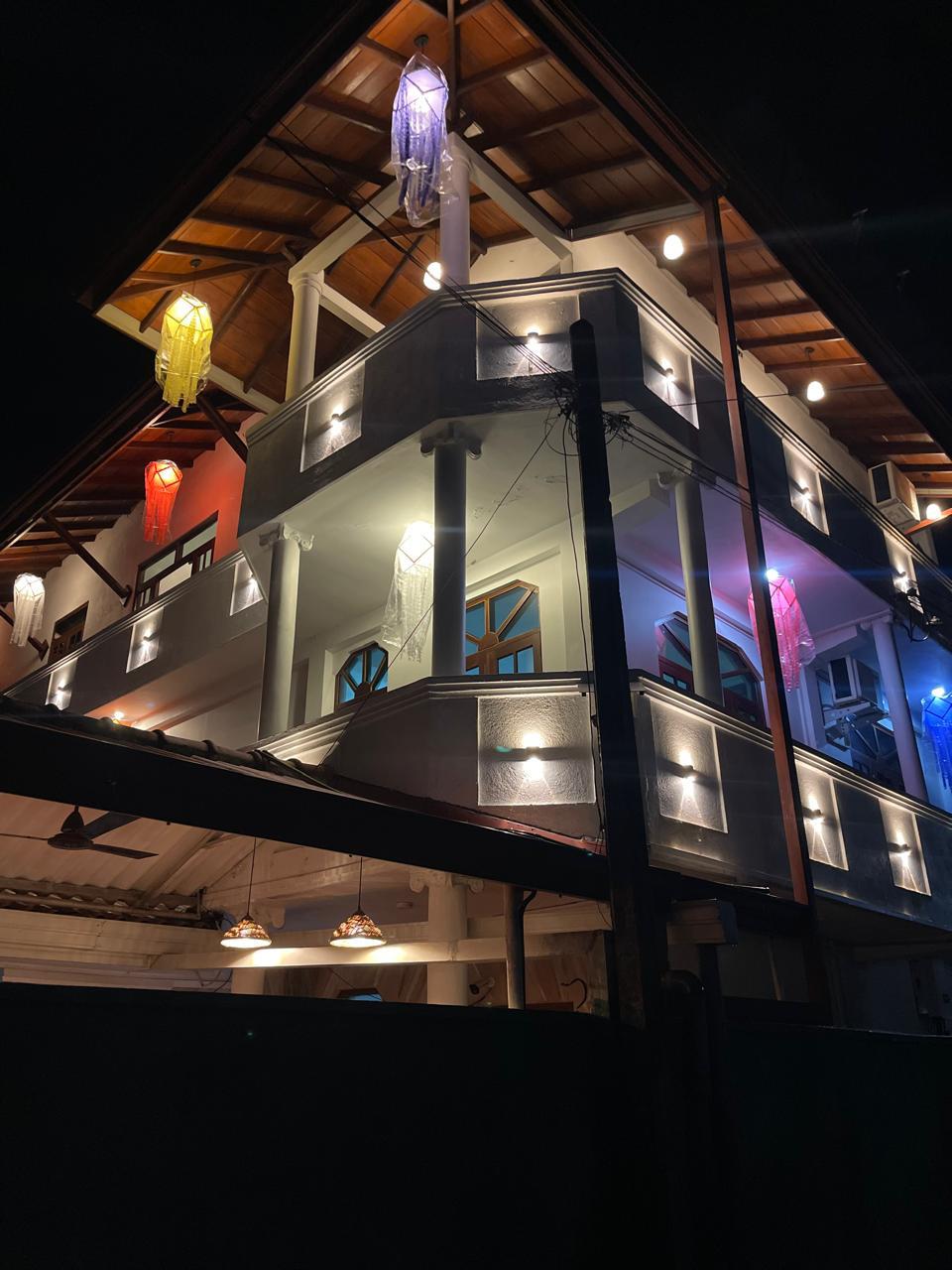 Villa Acadia at night